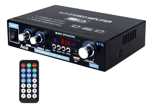 . Amplificador De Potência De Áudio Portátil Ak35 90w X2