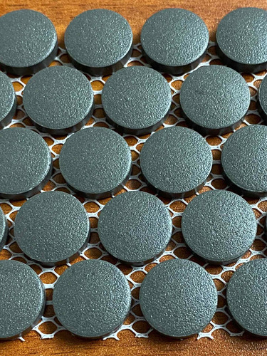 Mosaico Malla Penny Gris-negro Piso Pared Antiresbalante
