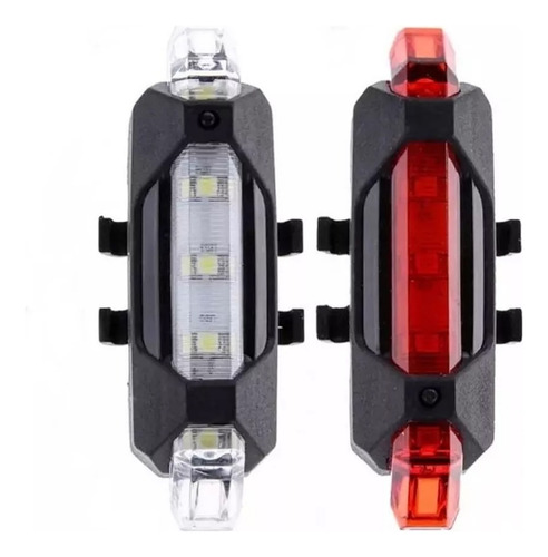 Par De Luz Posición Led Recargable Para Bicicleta (2 Unidad)