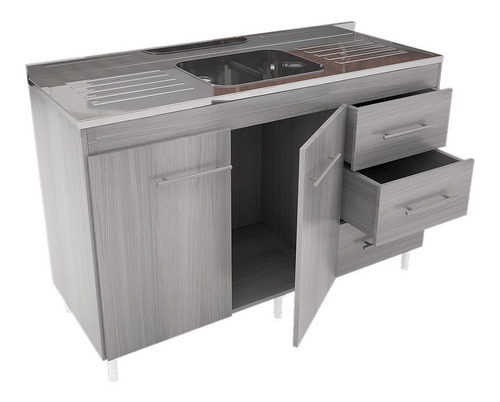 Bajo Mesada Cocina 120 Melamina Muebles Orlandi 