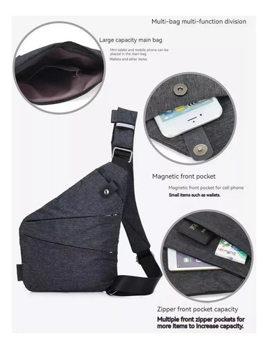 Bolsa De Pecho Deportiva Informal For Senderismo Y Viajes