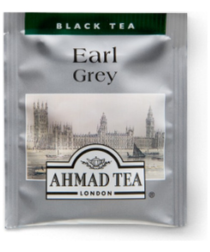 Ahmad Tea Earl Grey Te Negro Con Bergamota 100 Bolsitas