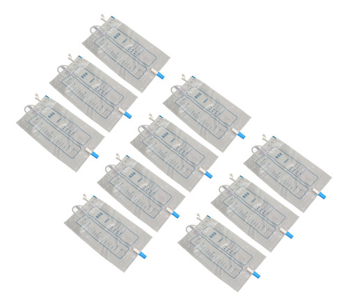 Bolsa Recolectora De Drenaje De Orina De 1000 Ml 10 Pcs