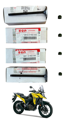 Juego De Valvulas Y Retenes Vstrom 250 Sx Originales