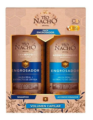 Tío Nacho Pack Engrosador Shampoo + Acondicionador 415ml