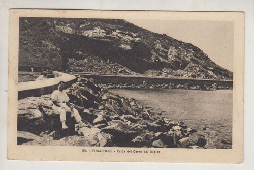 1929 Postal De Piriapolis Falda Del Cerro Del Ingles Vintage