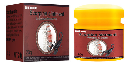 La Crema De Masaje H Scorpion Hierbas Alivia El Dolor De La