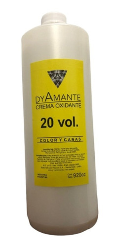 Oxidante Dyamante 20 Volumenes 920ml 