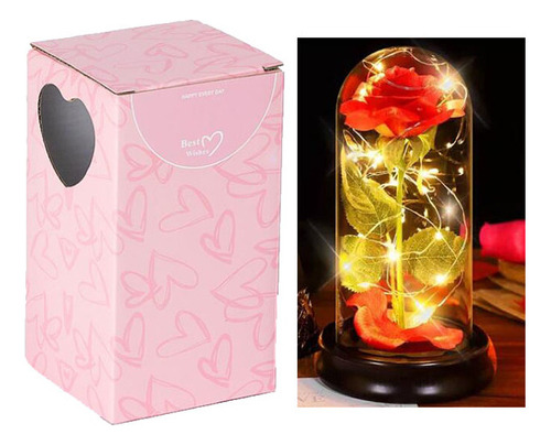 Luz Led Encapsulada Eternal Flower Red Rose, Regalos Para El