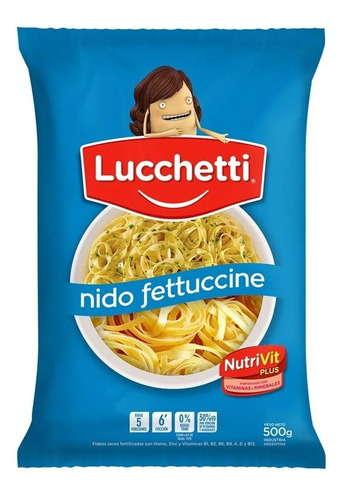 Fideos Nido Fettuccine Lucchetti X500 Gr