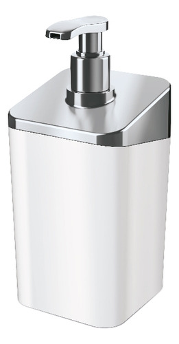 Porta Sabonete Liquido Dispenser De Banheiro Branco Slim Uz
