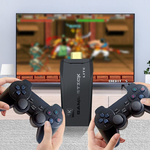 Game Stick Lite 4k 2 Controle +20mil Jogos Presente Dia Mães
