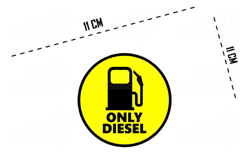 Sticker Diesel Para Tapas De Combustible Calcomania