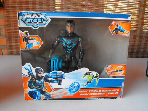 Max Steel Perforador, Extroyer Aracnido Y Triple Amenaza.