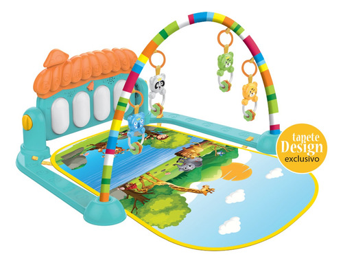 Tapete De Atividades Infantil Com Mobile E Piano Musical