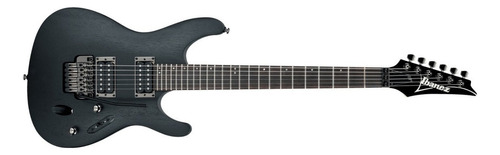 Guitarra Eléctrica Ibanez S Standard S520 Double-cutaway De Meranti Weathered Black Con Diapasón De Palo De Rosa