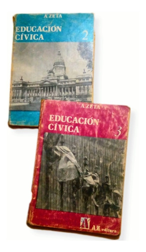 2 Libros Educación Civica 2 Y 3 Az Editora Avellaneda