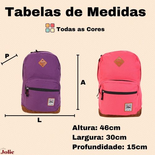 Imagem 7 de 8 de Mochila Canvas Chenson Original Ponto Entrega
