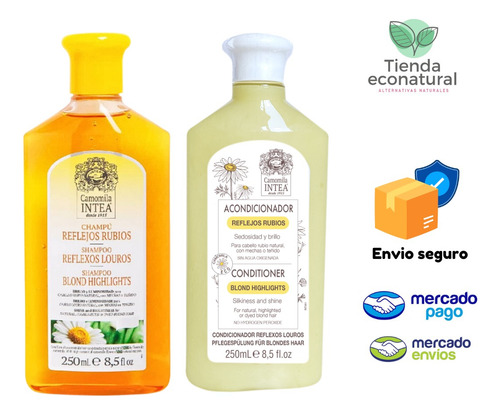 Kit Shampoo Y Acondicionador Intea® Reflejos Rubios