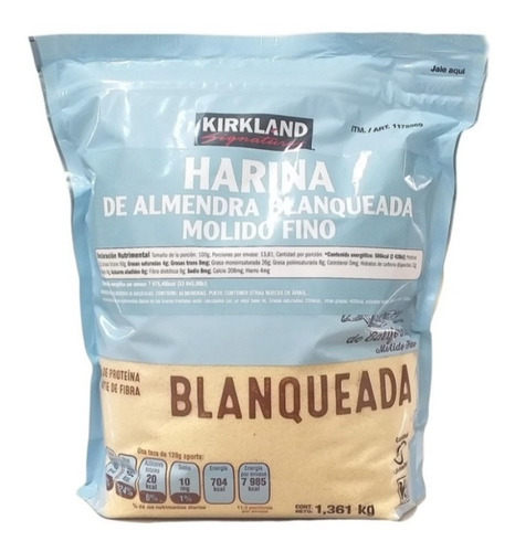 Imagen 1 de 5 de Harina De Almendra Blanqueada Kirkland Signature De 1.361 Kg