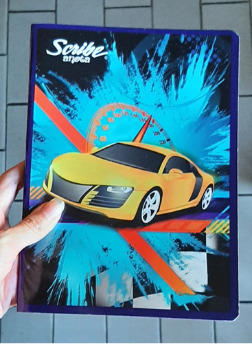 Cuaderno De Carro Triple Línea Artículos Escolares 