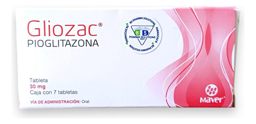 Gliozac Pioglitazona 30mg C/7 Tabs Maver 