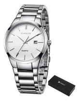 Comprar Relojes Impermeables | Calendario Actual | Simple Business Color De La Correa Plateado