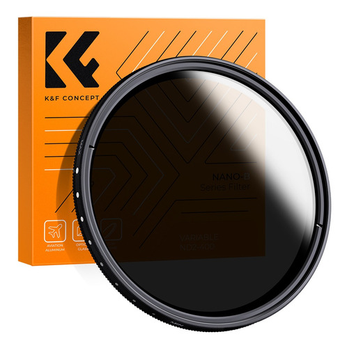 K&f Filtro De Lente Nd Ajustable Ultrafino De 40.5mm Nd2-400
