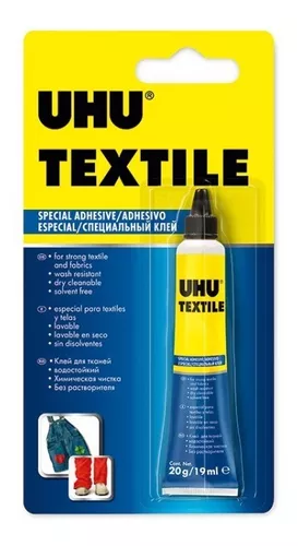 Pegamento Uhu Textil Especial Para Tela Algodon Cuero 19ml