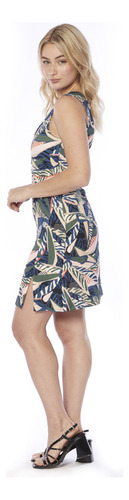 Vestido Sin Mangas Estampado Fiama Print Mujer Asterisco