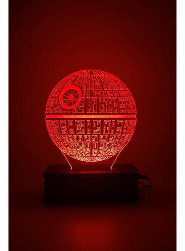 Darth Star, Star Wars Luminária Led 3d,16 Cores,frete