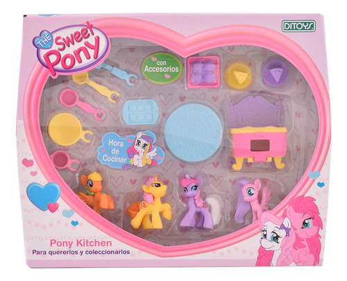 The Sweet Pony Set De 4 Figuras Con Accesorios Kitchen Edu