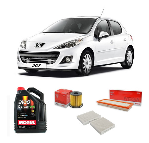 Kit De Filtros Y Aceite Motul 5w30 Peugeot 207 Gti 1.6 Thp