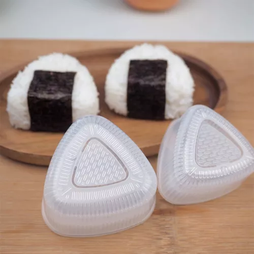 Triángulo de molde Onigiri, 2 piezas para hacer moldes de bolas de arroz,  compatible con molde de sushi triangular Feliz Sencillez