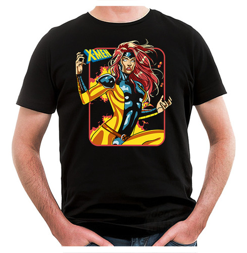 Remera X Men Phoenix Marvel (negra:) Ideas Mvd