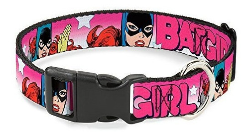 Buckle-down Dog Collar Plastic Clip Batgirl Bubble Letters S