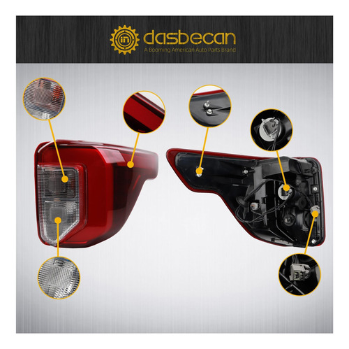 Dasbecan Right Passager Light Light Light Compatible Con De