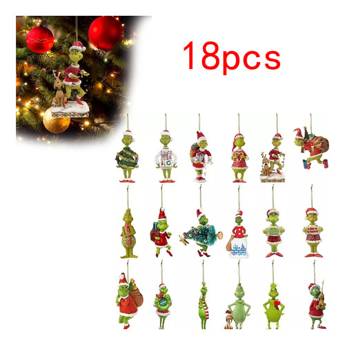 Muñeco De Peluche Grinch Stole, Decoración Navideña, 18 Piez