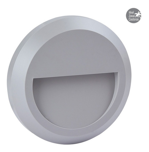 Imagen 2 de 6 de Lámpara Exterior Led Sobreponer Gris, 1w, Luz Neutra
