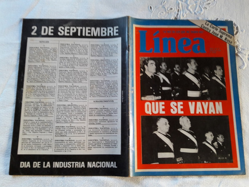 Revista Linea N° 14 Sept 1981 El Papa Con Su Pueblo 