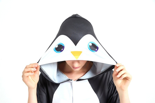 Imagen 1 de 7 de Pinguino Pijama Kigurumi Enterito De Verano Kawaii
