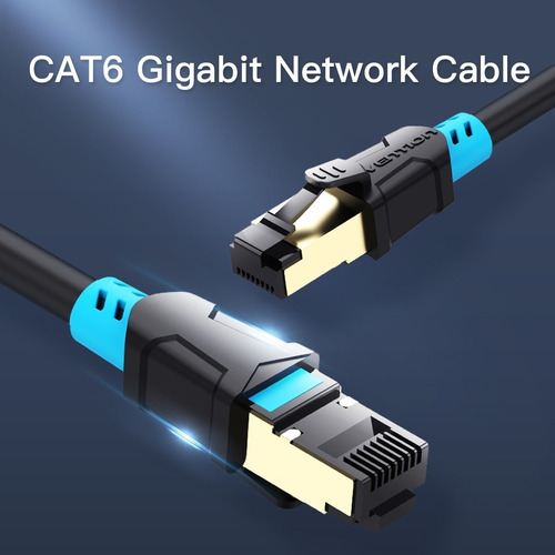 Cable De Red Lan Sstp Cat6 100% Cobre Vention - 25 Metros