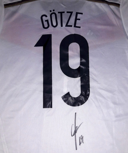 Jersey Autografiado Mario Gotze Alemania Mundial Brasil 2014
