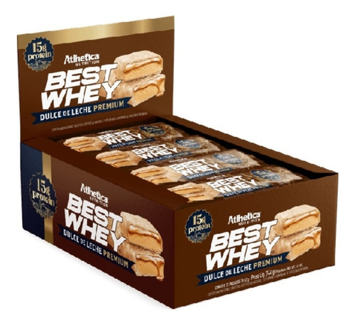 Best Whey Bar 744g (display 12 Un De 62g) Dulce De Leche Doce De Leite