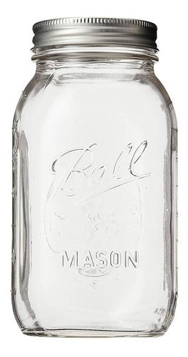 Frascos Ball Mason Litro (946ml) 12-pk Boca Reg.