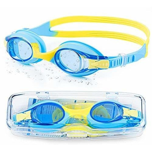 Portzon Unisex-child Natación Gafas Anti Fog Nadando Vtmgw