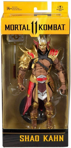 Figura De Lujo Shao Khan Con Accesorios Mortal Kombat 