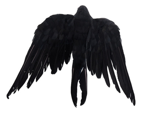 Ch Plumas Halloween Con Forma Pájaro Cuervo, Tamaño Grand