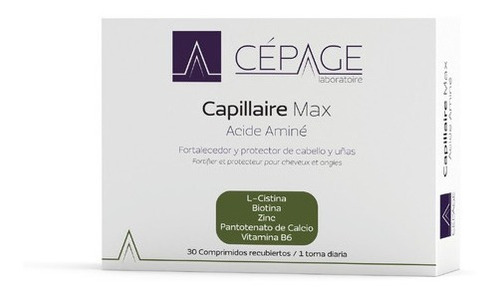 Cepage Suplemento Anticaída Capillaire Max Acidé Aminé 30cmp