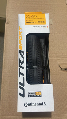 Cubierta Continental Ultra Sport 3 700x25 Kevlar-bikegarage Negro